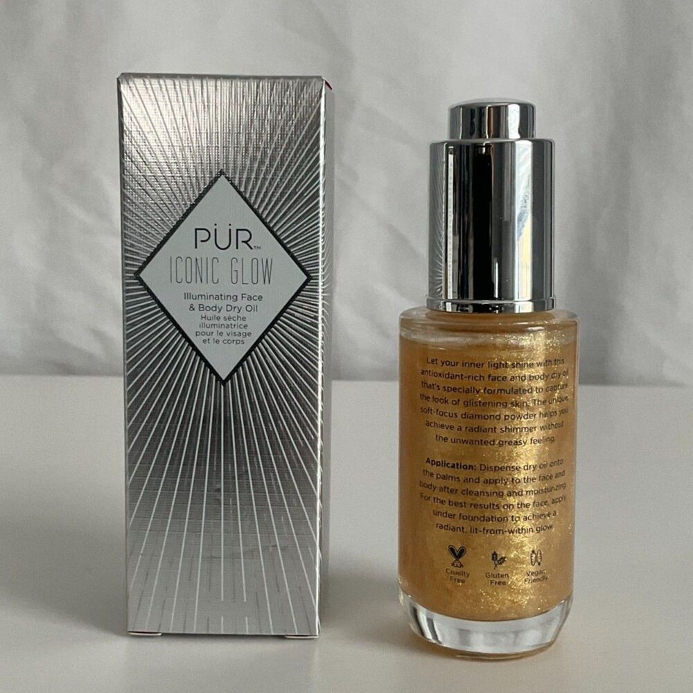 PÜR - Iconic Glow Illuminating Face & Body Dry Oil - Brand New!